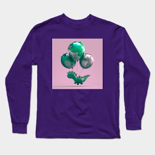 Dinosaur Balloons VII Long Sleeve T-Shirt